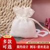 Bolsa de Dulces de Encaje Cuadrada Europea Estilo INS Bolsa de Dulces China Creativa Almacenamiento de Joyería Bolsa de Lino Joyería