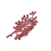 Flor de Plástico com Contas 8cm Planta Simulada Flor Pastoral Decoração Guirlanda de Natal Acessórios para Plantas Aquáticas de Plástico