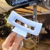 Elegante Pinza Grande de Tiburón Acrílica para Cabello Grueso, Accesorio de Cabello Femenino, Pasador Simple para la Parte Trasera de la Cabeza