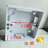 Base de Caja de Cables Tipo 86 Piezas, Almohadilla Fija para Aumentar Altura, Soporte de Caja Oculta Cuadrada Elevado y Profundizado, Fijador de Caja de Conexiones