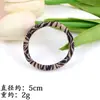Outono e Inverno Sem Costura Alta Elasticidade Couro Leopardo Tendão Elástico de Rabo de Cavalo Corda para Cabelo Meninas Alto Valor de Cor Anel Largo Espesso para Cabelo