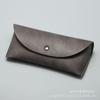 Estuche para gafas de cuero con hebilla vintage de 24 pulgadas, bolso suave, estuche para gafas de sol, bolsa de almacenamiento para gafas de sol personalizada, logotipo imprimible