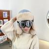 Versión coreana de protección para los oídos cálida para ciclismo y esquí, piloto, felpa linda, otoño e invierno