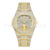 Un Producto de Dropshipping Lleno de Diamantes, Relojes para Hombre de Moda Hip-Hop Europeo y Americano, Esfera Grande Correas de Acero, Relojes para Hombre Impermeables que No se Desvanecen