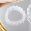 Nuevo pulsera de cristal pulsera de cuentas de hielo agrietado degradado pulsera de cuentas de placa dulce linda pulsera de cuentas para pareja amigas