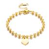 Pulseira Yunyao de Aço Titânio para Mulheres, Design de Nicho de Alto Padrão, Formato de Coração, Números Romanos, Estilo Minimalista Cool, Acessório da Moda