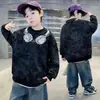 Sudadera Tie-Dye para Niños Primavera y Otoño 2026 Nuevo Estilo Sudadera Holgada para Niños Mayores Atuendo de Otoño de Moda