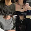 Colar Ins-Style para Mulheres, Joia de Clavícula em Forma de Coração, Acessório Minimalista Influenciador Hip-Hop, Colar Trendy Ins-Style
