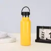 Acero inoxidable 304 estilo americano boca ancha termo deportivo doble capa aislamiento al vacío para exteriores con asa taza de agua portátil