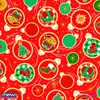 TNT Impresso (1,40 m, 40 g) Bolas de Natal Vermelhas