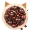 Atacado do Fabricante Contas Soltas de Sândalo Vermelho 6-20mm Contas para Pulseira Acessórios DIY Contas de Mogno Já Perfuradas