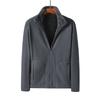 Ropa de Forro Polar Otoño e Invierno Nuevo Cálido a Prueba de Frío Doble Lado Usar Cuello Forro Polar Coral Ropa con Carga Chaqueta Casual para Exterior