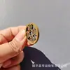 Llavero Colgante Moneda de los Cinco Emperadores Hueca Finamente Tallada en Latón Espeso, Moneda de los Cinco Emperadores "Tianxia Taiming", Moneda Gruesa de Latón