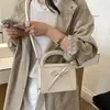 Bolsa de ombro fofa com laço estilo coreano para meninas, nova moda de verão 2026, bolsa tiracolo simples, bolsa de mão personalizada