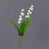 Flor de Plástico de Lírio-do-Vale Simulada de Alta Qualidade Flor Única de Lírio-do-Vale Pequena Sensação Fresca Vento Chime Flor Flor Falsa Decorativa Suprimento Transfronteiriço