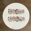 Yizhigu [Nube de Polvo Gato Estrella] Gato Lindo Galaxia Fresca Rosa Brillante Ojo de Gato Lunares Cereza Uñas Portátiles Hechas a Mano