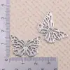 Pulseira Colar Pingente Chaveiro Charme DIY Borboleta Animal Prata Antiga Liga Acessórios de Joias Itens Mais Vendidos