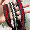 Atacado completo 2cm xiangfeng renda fita roupas diy roupas decorativas jogando cartas onda cor