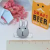 Conejo de dibujos animados orejas largas conejo accesorios de resina accesorios para zapatos diy carcasa de teléfono móvil pasador de pelo accesorios de resina
