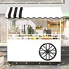Carrinho de Barraca de Feira Noturna Famoso na Internet, Carrinho de Lanches Móvel, Carrinho de Barraca de Feira, Estação de Degustação Atacado de Supermercado de Shopping