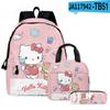 3D Nuevo Producto HelloKitty Dibujos Animados Lindo Sanrio Hello Kitty Mochila Bolsa Escolar Bolsa para Lápices Bolsa de Hombro Juego de Tres Piezas