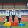Podio de Competición de Acero Podio de Premiación Podio de Premiación Pista de Atletismo Equipos de Premiación de Madera