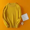 Suéteres de otoño e invierno para niños y niñas, suéteres de lana engrosada con cuello semi-alto, nueva ropa interior térmica cálida para niños