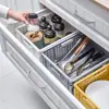 Cesta de almacenamiento rectangular plegable al por mayor de fábrica, organizador de cocina de plástico, cesta coladora para frutas y verduras