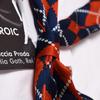 Lenço Pequeno Dupla Face de Primavera e Outono Fivela Decorativa de Pano Feita à Mão Lenço Decorativo Feminino Coreano Artístico Versátil Lenço Pequeno Retrô