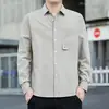 Nuevo modelo 2026, 100% algodón puro, camisa de manga larga simple y elegante, encanto casual y juvenil, suave y amigable con la piel