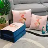 Colcha Súper Suave con Estampado de Dibujos Animados, Almohada y Colcha, Cojín Multifuncional de Doble Uso Dos en Uno para Siesta en la Oficina