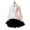 Camisa de Cintura com Lapela e Gravata Borboleta Estilo Europeu e Americano Novo Tridimensional Decorativo Retro Cor Sólida Vestido