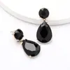 Brincos de Cristal Colorido com Pedras de Diamante em Formato de Gota, Estilo Minimalista Super Brilhante, Criativos e Únicos, para Mulheres, Atacado do Fabricante, Exquisitos