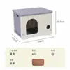 Nido de Gato Cuatro Estaciones General Impermeable Protector Solar Pequeño Semi-cerrado Villa para Gatos Plástico Gato Callejero Exterior Casa para Perros