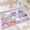 Alfombra Sanrio Linda, Absorbente de Agua, Secado Rápido para Baño, Alfombra de Piso Fácil de Cuidar para Inodoro en Casa y Entrada del Baño