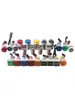 Indicador de Tensão e Corrente Display Digital Luz de Sinalização Digital Display Meter LED Mini Pequeno Display Duplo 220V Formato Quadrado Redondo