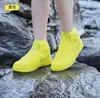 Galochas Grossas Resistentes ao Desgaste Capas para Galochas Silicone Externo Sapatos de Água Masculinos e Femininos Capas para Sapatos de Dia Chuvoso Impermeáveis Antiderrapantes Capas à Prova de Chuva para Sapatos