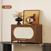 Gabinete Retro Simple Estante de Almacenamiento de Piso Sala de Estar Hogar Estantería a Prueba de Polvo Gabinete de Almacenamiento Multicapa Gabinete de Pared