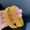 Pulsera Abierta de Lujo de Alta Venta en Oriente Medio Transfronteriza para Mujer Pulsera de Boda para Mujer Estilo Lujo Ligero Indio Novia de Dubái