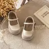 Zapatos Mary Jane para Niños 2026 Primavera y Otoño Nuevos Estilo Francés Correa Baja con Hebilla Metálica Planos Versátiles