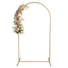 Nuevo arco de flores de hierro forjado para escenario, fondo, puerta de césped, arco completo de flores para boda, decoración de bienvenida