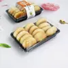 Caja de Empaque para Pastel de Frijol Mungo, Pan Rectangular Sucio, Pan Desprendible, Pastel de Leche Fresca, Caja de Plástico Transparente para Hornear Pastelería para Llevar