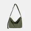 Bolso de Hombro Nuevo, Sencillo y de Gran Capacidad, con Diseño Único, Bolso para Viajar al Trabajo para Hombres, Bolso Cruzado Informal de Lona Estilo Japonés para Mujeres, Transfronterizo