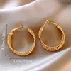 Pendientes Redondos Geométricos de Tres Capas Diseño Distintivo de Nicho Pendientes de Lujo Ligero Alto Sentido Nuevo Estilo Pendientes de Moda Distintivos