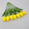 Ramo de Flores Artificiales de Tulipa de PU, Decoración para el Hogar y Bodas, Flor Falsa, Adorno Artificial, Flor de Seda al por Mayor