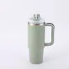Taza de Coche de Segunda Generación Transfronteriza de 30 oz, Taza de Hielo de Gran Capacidad, Taza Aislada al Vacío, Taza de Acero Inoxidable con Asa para Coche y Popote