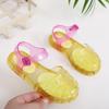 Meninas Sandálias Verão Novo Transparente Princesa Sapatos Noivo Infantil Sapatos Geléia Sapatos Meninos Buraco Sapatos Sandálias de Praia