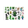 Comercio Transfronterizo Minecraft Juego de Bloques Tatuajes Temporales Calcomanías de Transferencia de Agua Desechables Calcomanías para Fiesta de Cumpleaños