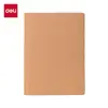 Deli Bp21 Cuaderno Portátil de Hojas Sueltas Cuaderno Pequeño A7 Cuaderno de Bolsillo de Negocios Bloc de Notas Engrosado Cuaderno con Cubierta de Cuero Cuaderno Planificador