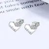 Pendientes de botón de amor de plata de ley 925 para mujer, modernos, combinan con todo, con tapa de rosca trenzada, pequeños y exquisitos pendientes de botón para el cartílago